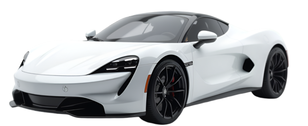 sleek white sports car on_21201788